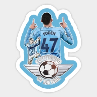 Manc Blues - Phil Foden - FOOTBALLER OF THE YEAR Sticker